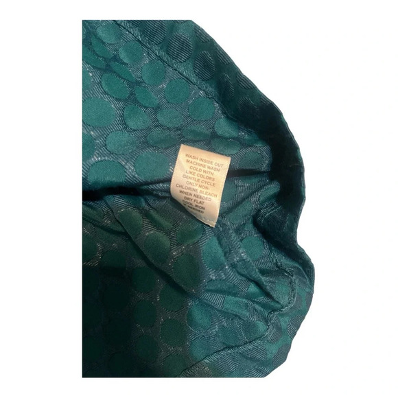 Elle Lady in Lace Teal Green Full Skirt with Pleats and Polka Dots Size 14 NWT - Picture 5 of 7